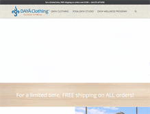 Tablet Screenshot of dayaclothing.com